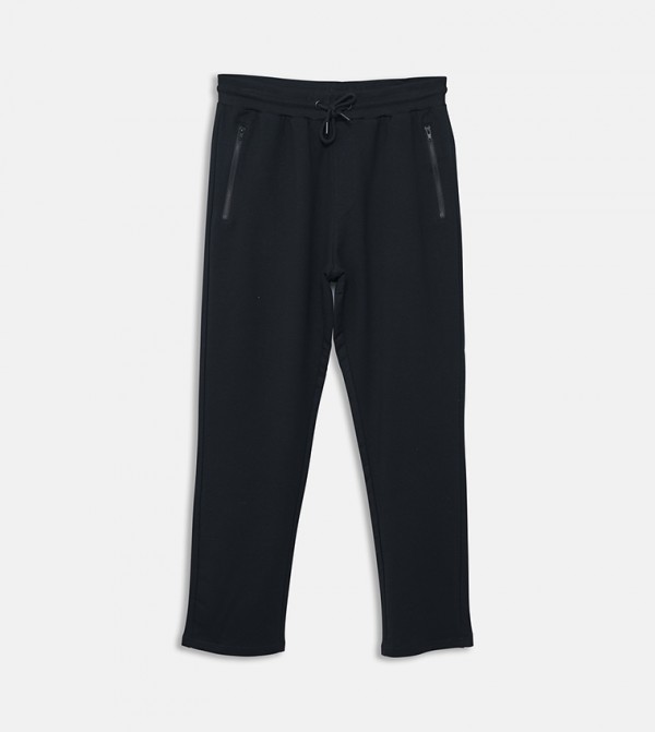 Solid Drawstring Waist Sweatpants