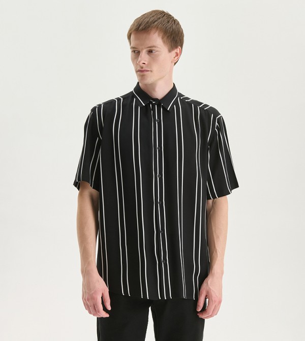 Striped Short Sleeves Casual Shirt