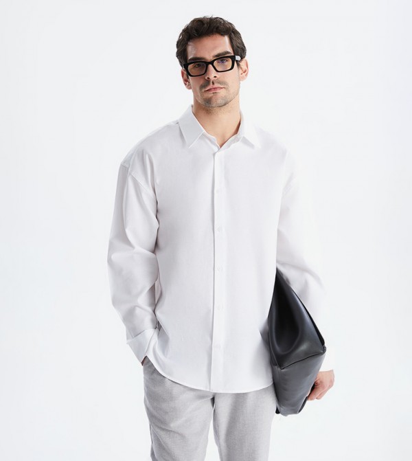 Solid Long Sleeves Casual Shirt