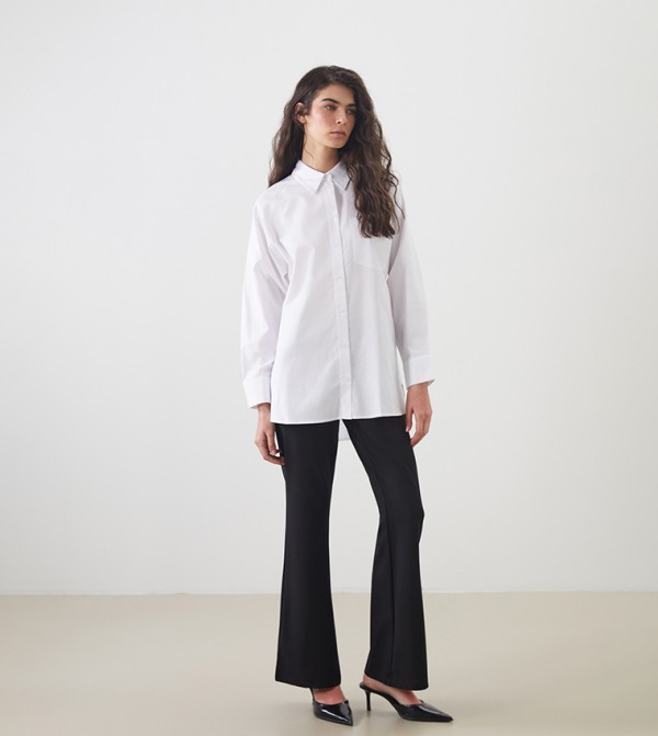 High Waist Wide Leg Trousers