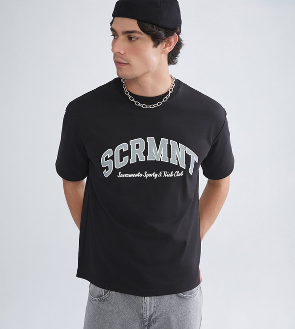 Printed Short Sleeves Casual T-Shirt