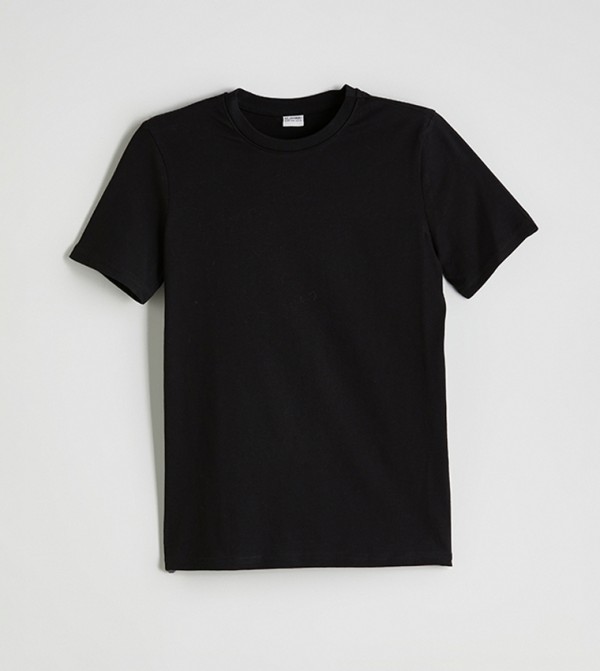 Solid Crew Neck T-Shirt