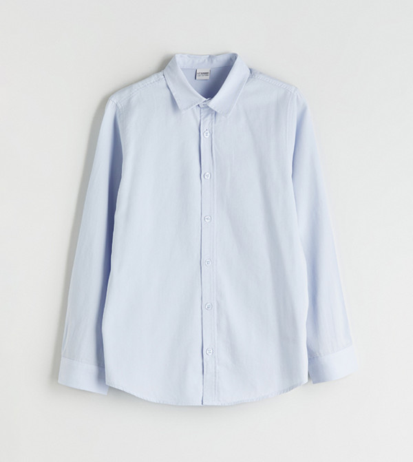 قميص سادة كم طويل