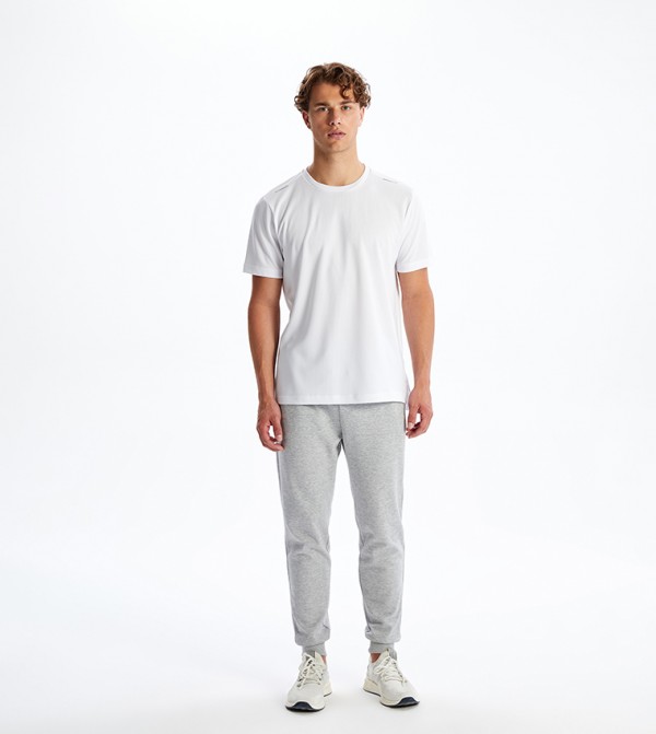 Drawstring Waist Slim Fit Joggers