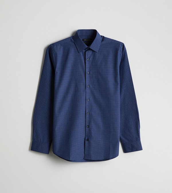 Solid Long Sleeves Regular Fit Poplin Shirt
