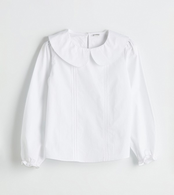 Solid Peterpan Collar Top
