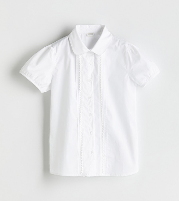 Embroidered Short Sleeves Shirt