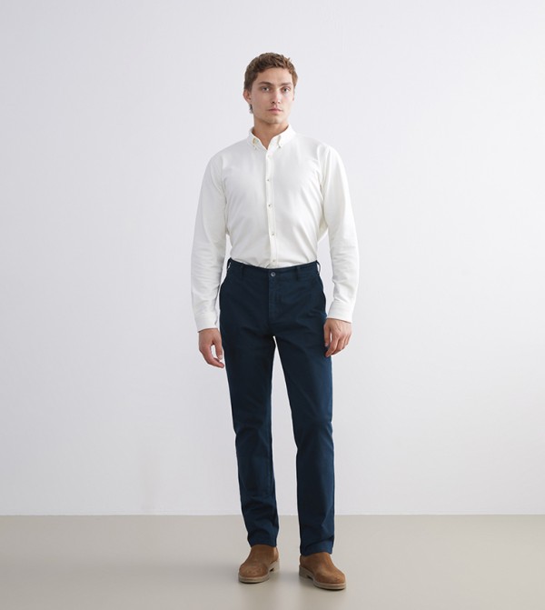 CLASSIC Solid Standard Fit Gabardine Chinos