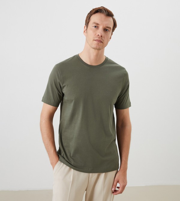 Solid Short Sleeves Casual T-Shirt