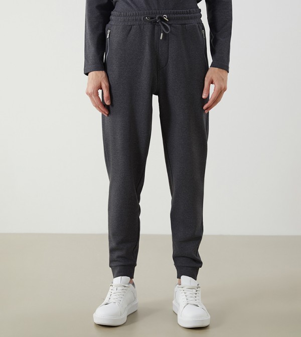 Drawstring Waist Slim Fit Joggers