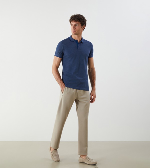Drawstring Waist Slim Fit Pants