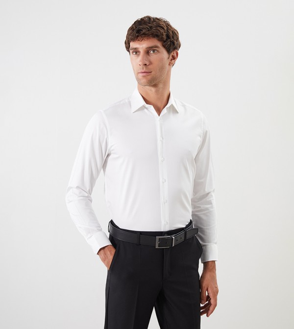 Solid Long Sleeves Regular Fit Shirt
