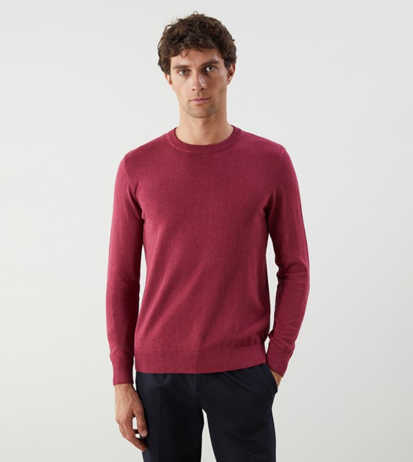 Solid Long Sleeves Tricot Sweater