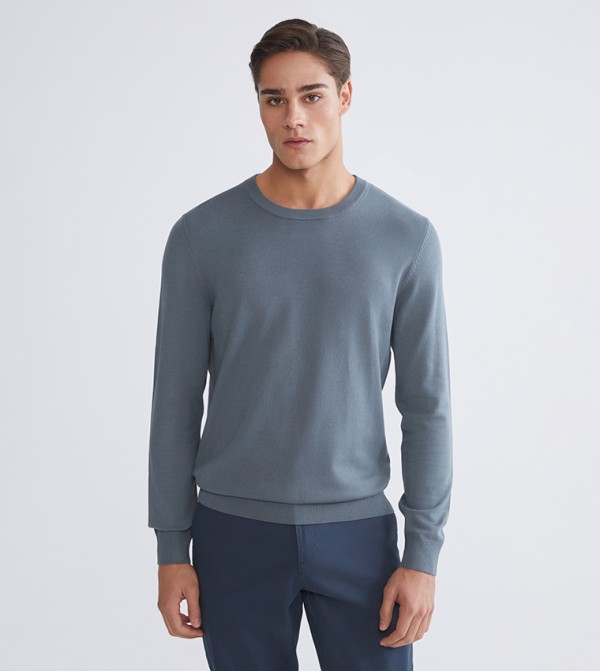 CLASSIC Knitted Crew Neck Tricot Sweater
