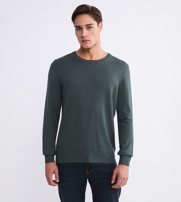 CLASSIC Knitted Crew Neck Tricot Sweater