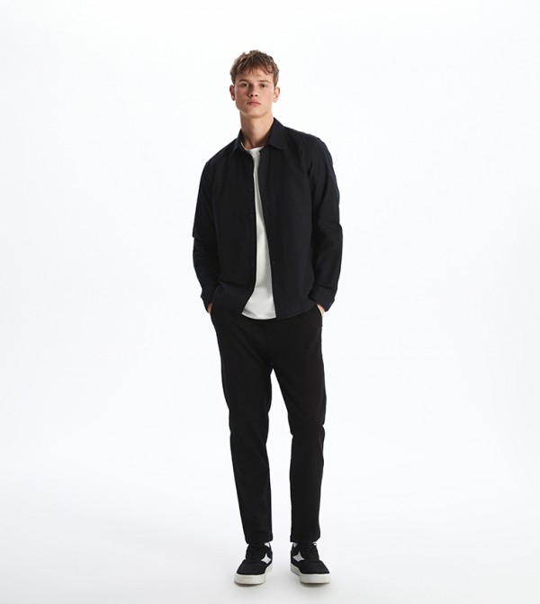 بنطلون رجالي ضيق سادة