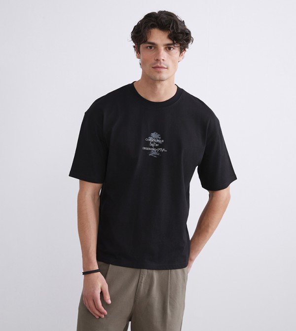 Printed Short Sleeves Casual T-Shirt