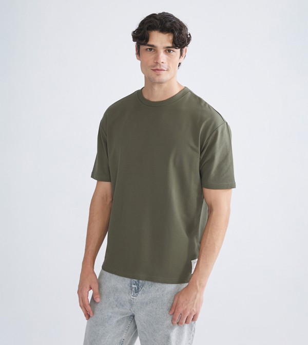 Solid Short Sleeves Oversized T-Shirt
