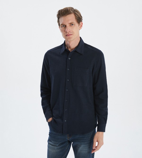 Solid Regular Fit Long Sleeves Shirt