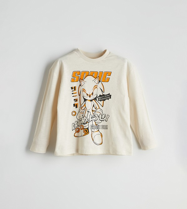 Printed Crew Neck Jersey T-Shirt