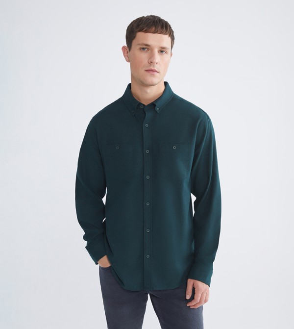 CLASSIC Solid Regular Fit Gabardine Shirt