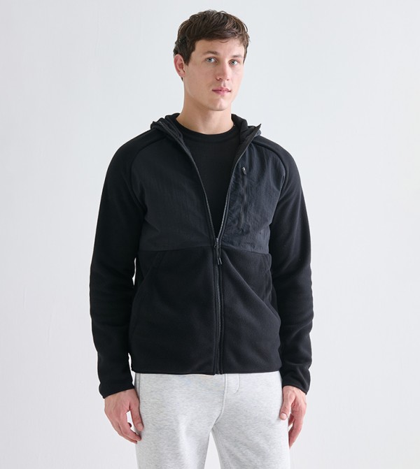 XSIDE Zip-Through Hooded Fleece Jacket