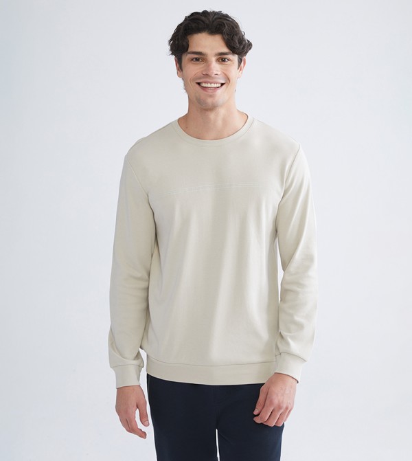 Solid Long Sleeves Sweatshirt