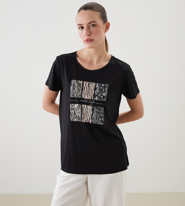 Printed Short Sleeves Casual T-Shirt