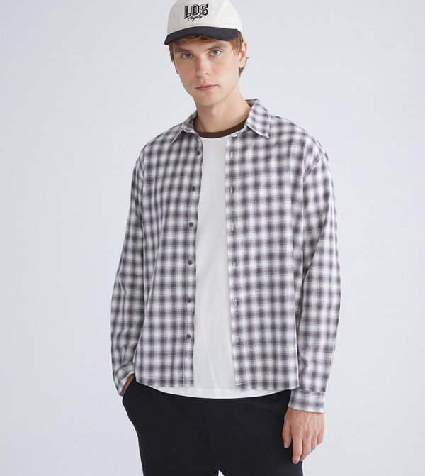 Plaid Regular Fit Long Sleeves Shirt