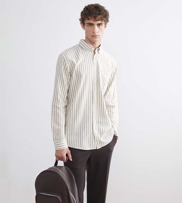 Striped Regular Fit Long Sleeves Shirt