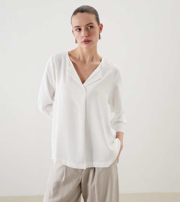 Solid Long Sleeves Top