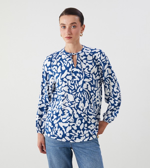 Printed Long Sleeves Top