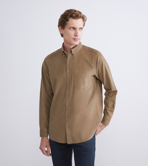 قميص كم طويل 