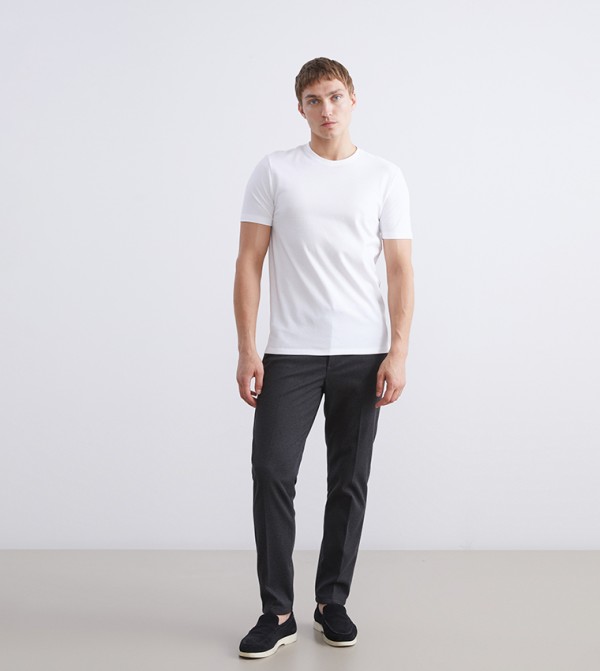 Textured Short Sleeves T-Shirt