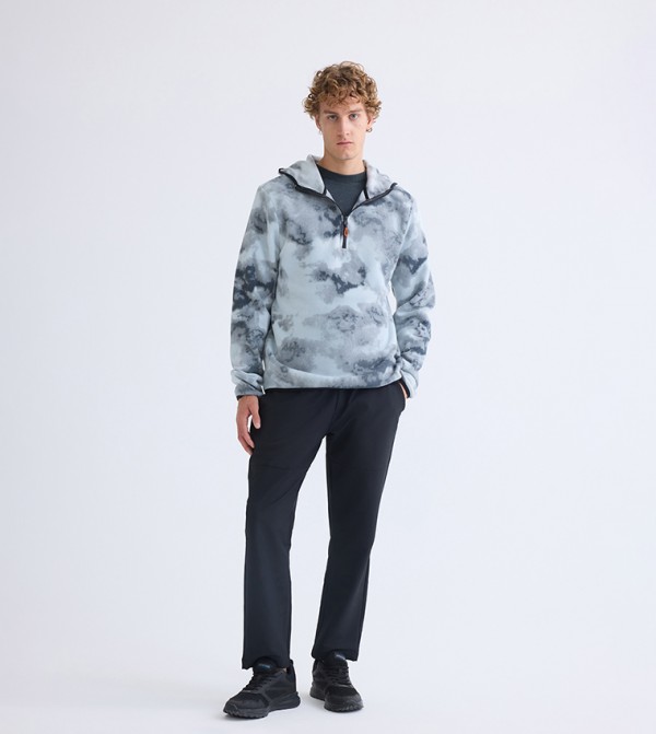 Solid Mid Rise Trousers