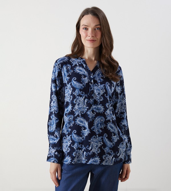 Printed Long Sleeves Top