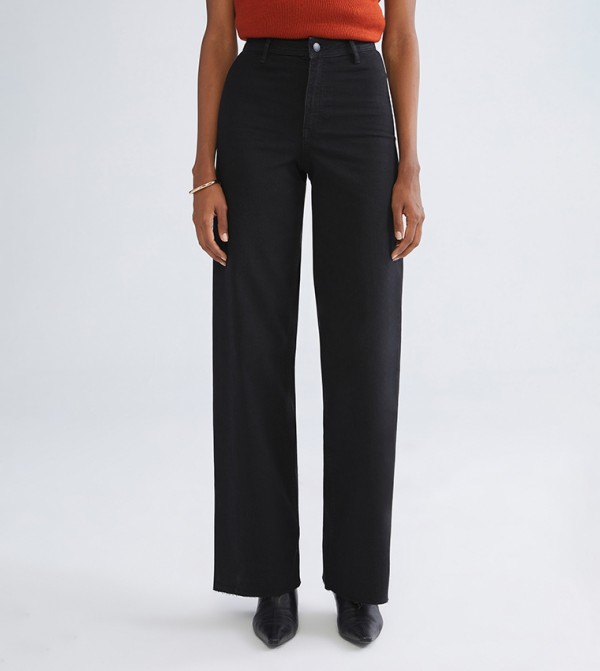 Washed High Waist Wide Leg Jeans