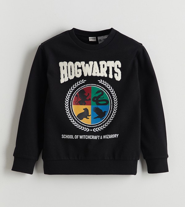 Hogwarts Printed Crew Neck Sweatshirt