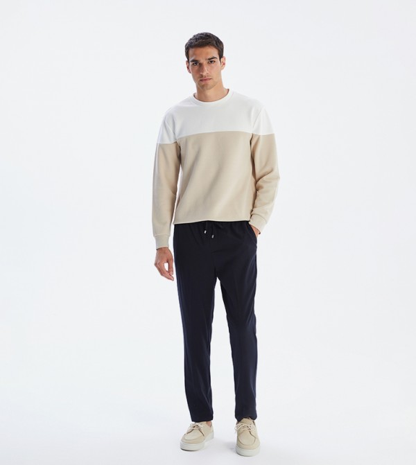 Drawstring Waist Slim Fit Pants