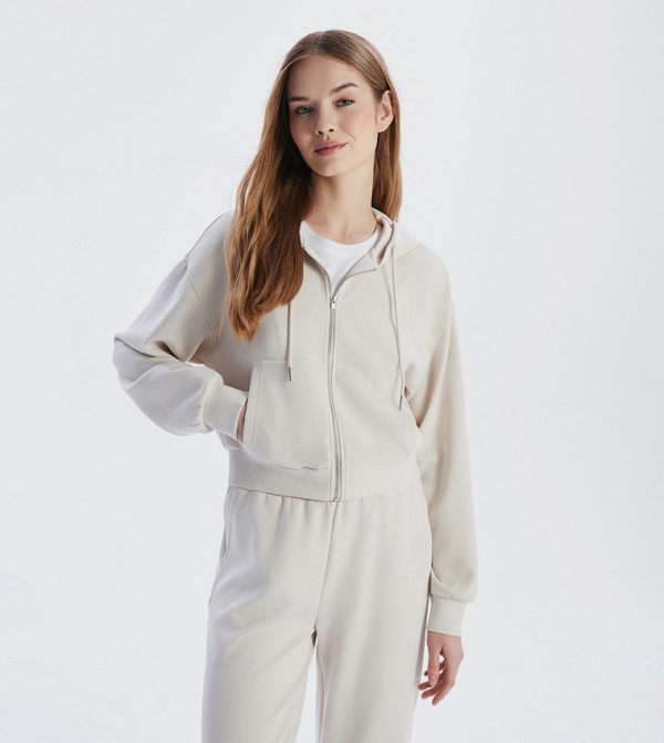 Hooded Thick Zip-Up Jacket