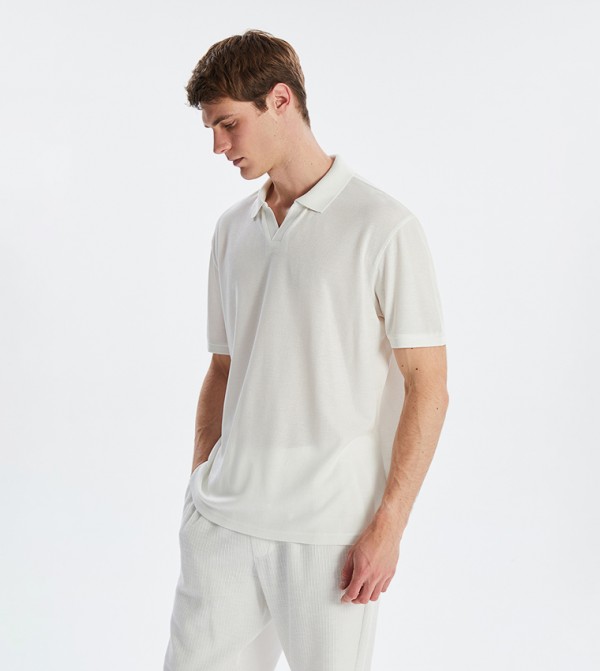 Solid Short Sleeves Polo T-Shirt