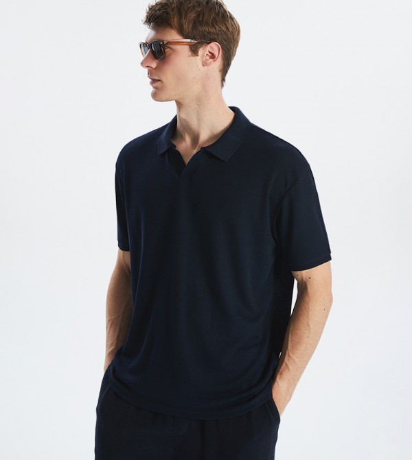 Solid Short Sleeves Polo T-Shirt