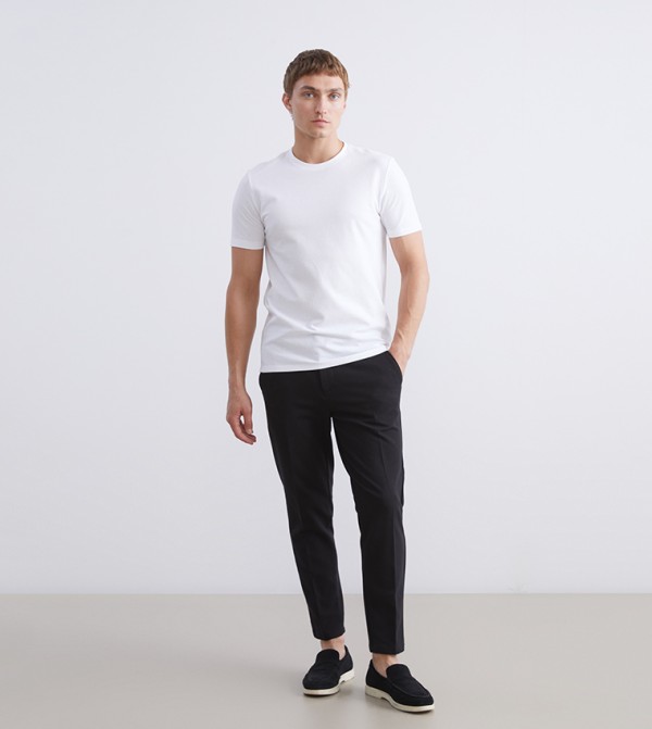 Drawstring Waist Standard Fit Pants