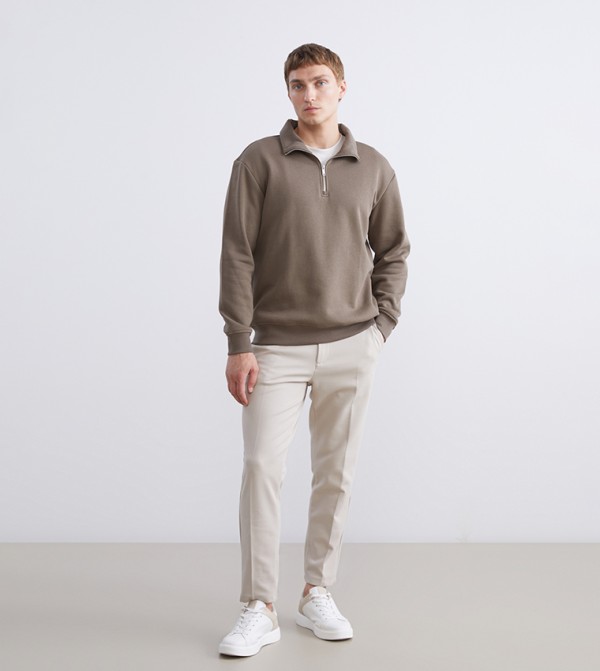 Drawstring Waist Standard Fit Pants