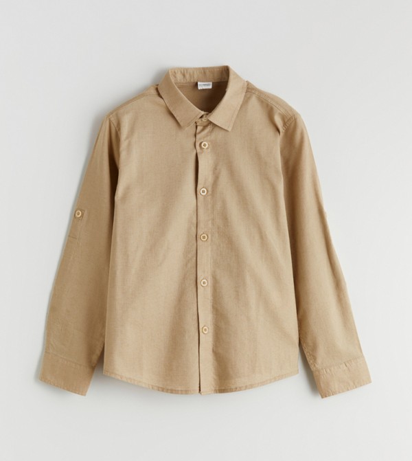 Solid Long Sleeves Casual Shirt