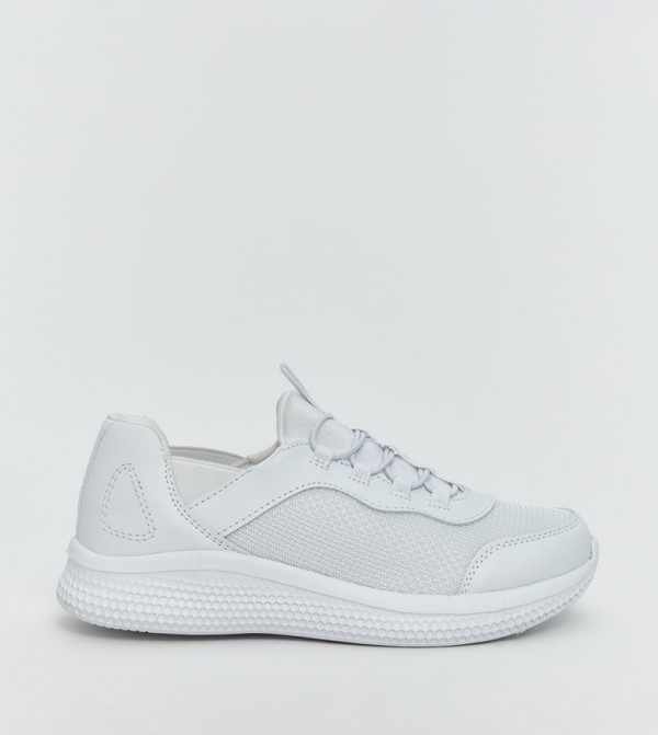 Mesh Detail Slip-On Shoes