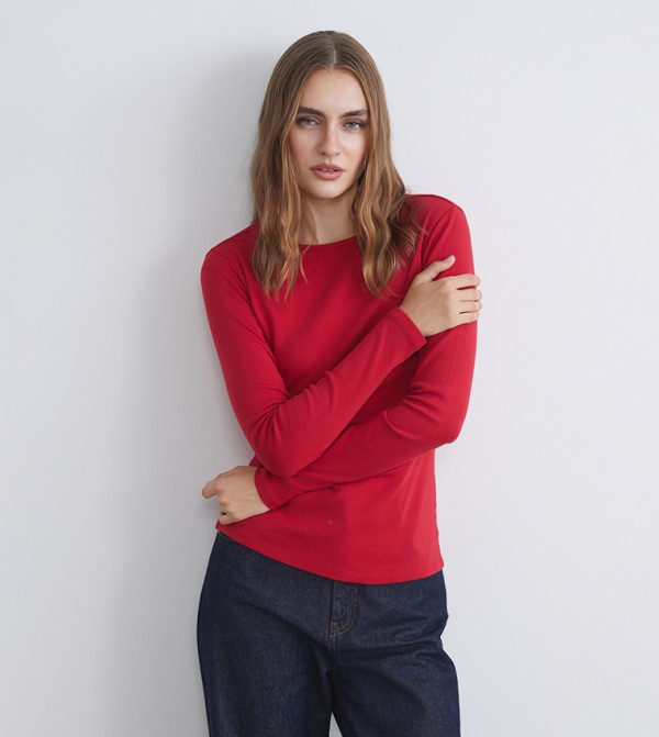 Solid Long Sleeves Casual T-Shirt