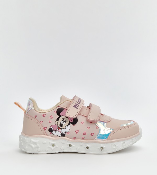 Minnie Mouse Printed Velcro Closure Sneakers