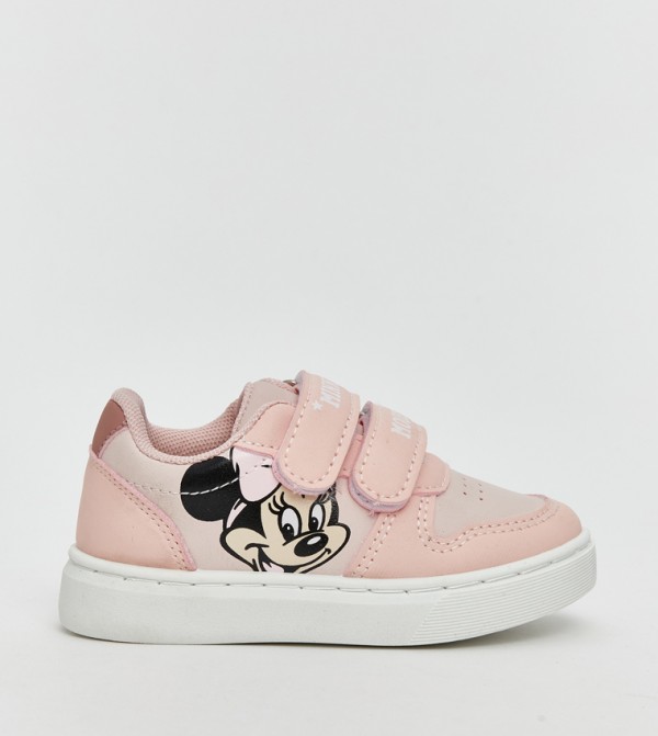 Minnie Mouse Printed Velcro Closure Sneakers