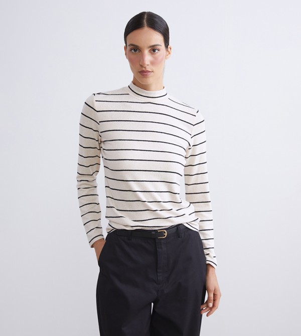 Striped Long Sleeves Casual T-Shirt